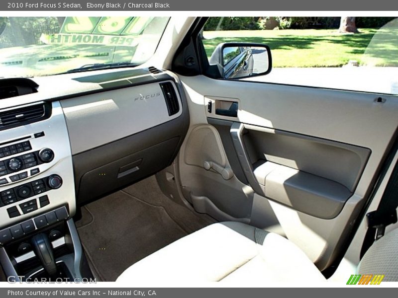 Ebony Black / Charcoal Black 2010 Ford Focus S Sedan
