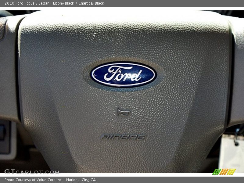 Ebony Black / Charcoal Black 2010 Ford Focus S Sedan