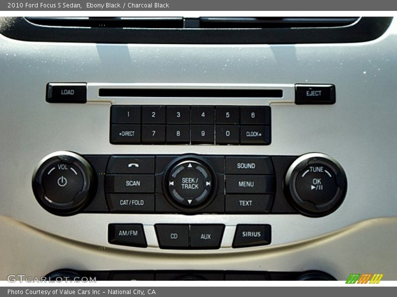 Ebony Black / Charcoal Black 2010 Ford Focus S Sedan