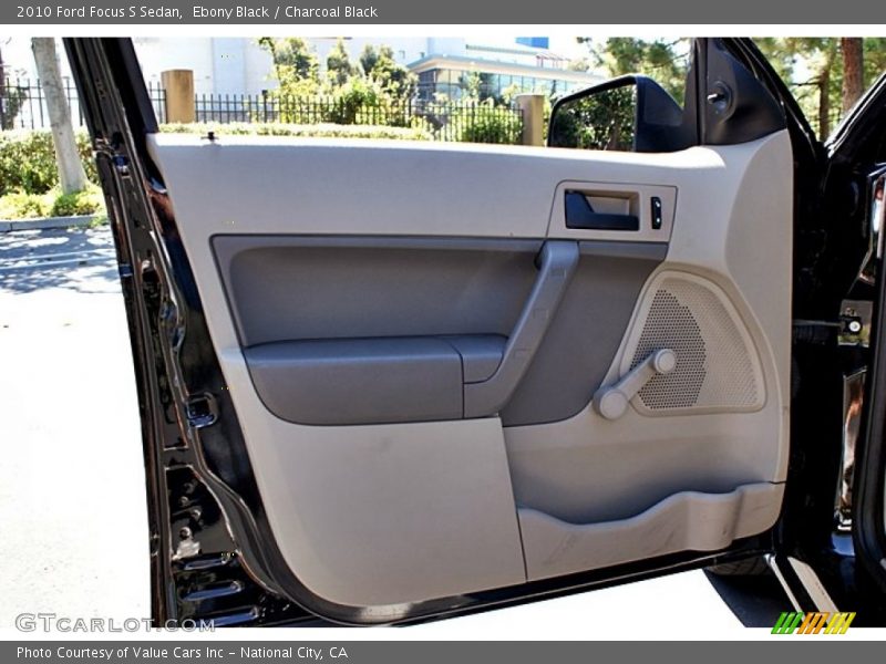 Ebony Black / Charcoal Black 2010 Ford Focus S Sedan