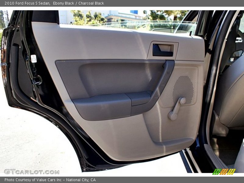 Ebony Black / Charcoal Black 2010 Ford Focus S Sedan