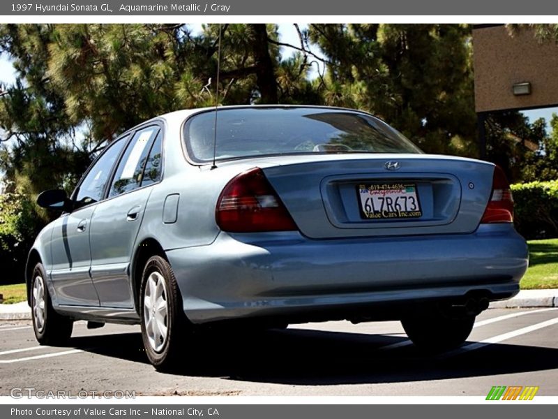 Aquamarine Metallic / Gray 1997 Hyundai Sonata GL