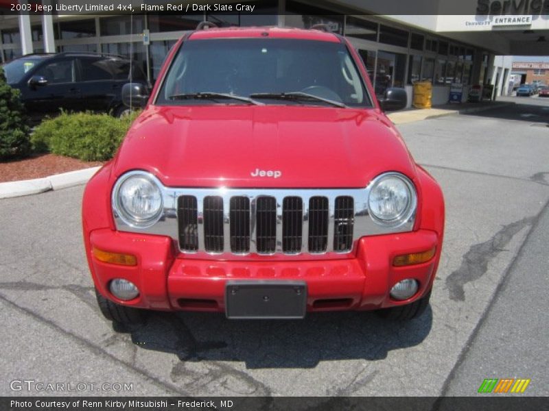 Flame Red / Dark Slate Gray 2003 Jeep Liberty Limited 4x4
