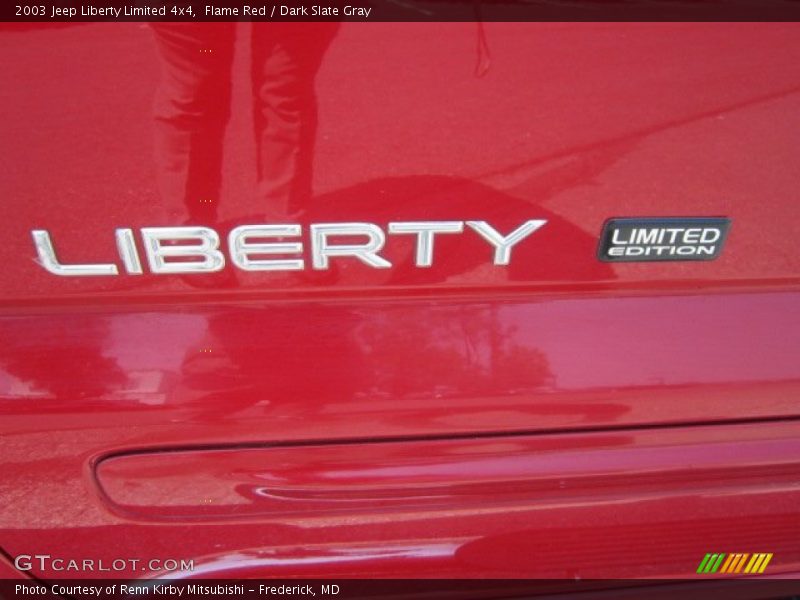 Flame Red / Dark Slate Gray 2003 Jeep Liberty Limited 4x4