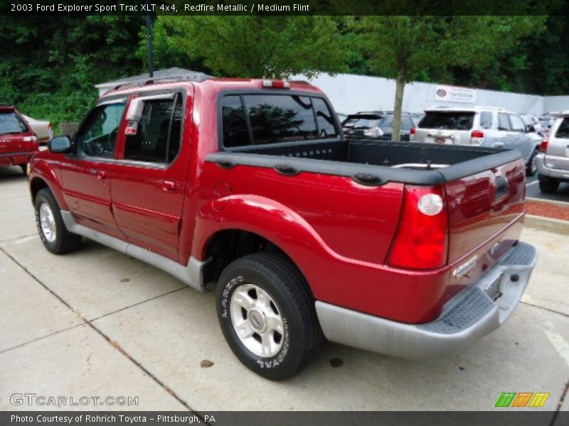 Redfire Metallic / Medium Flint 2003 Ford Explorer Sport Trac XLT 4x4