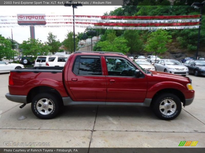 Redfire Metallic / Medium Flint 2003 Ford Explorer Sport Trac XLT 4x4