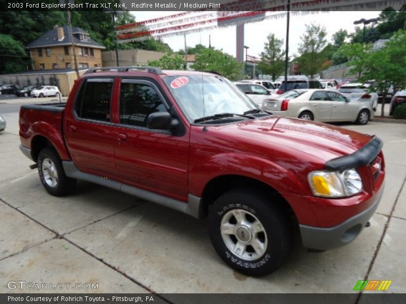 Redfire Metallic / Medium Flint 2003 Ford Explorer Sport Trac XLT 4x4
