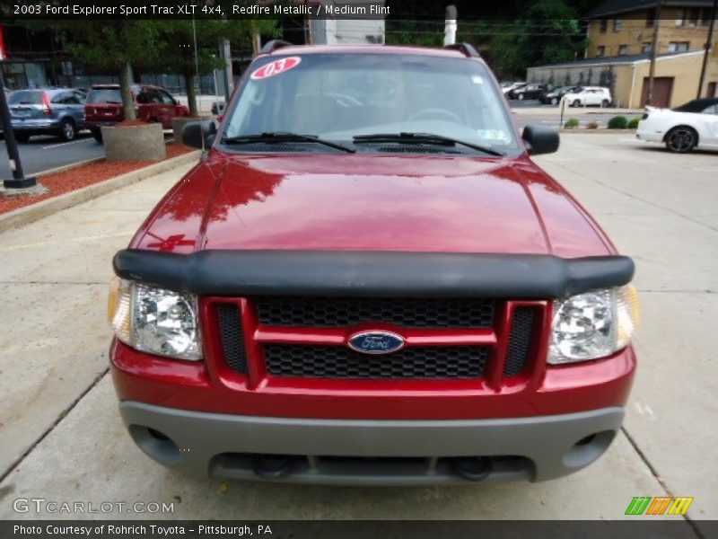Redfire Metallic / Medium Flint 2003 Ford Explorer Sport Trac XLT 4x4