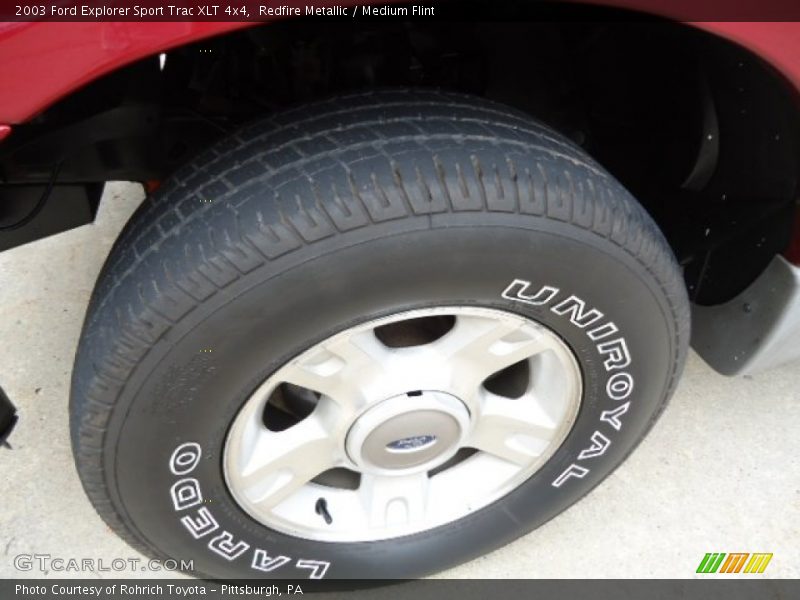 Redfire Metallic / Medium Flint 2003 Ford Explorer Sport Trac XLT 4x4