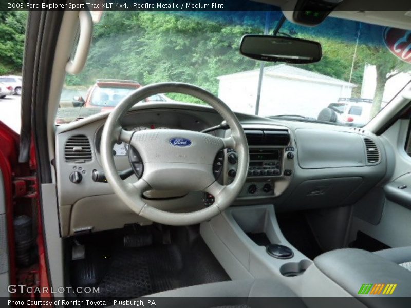 Redfire Metallic / Medium Flint 2003 Ford Explorer Sport Trac XLT 4x4