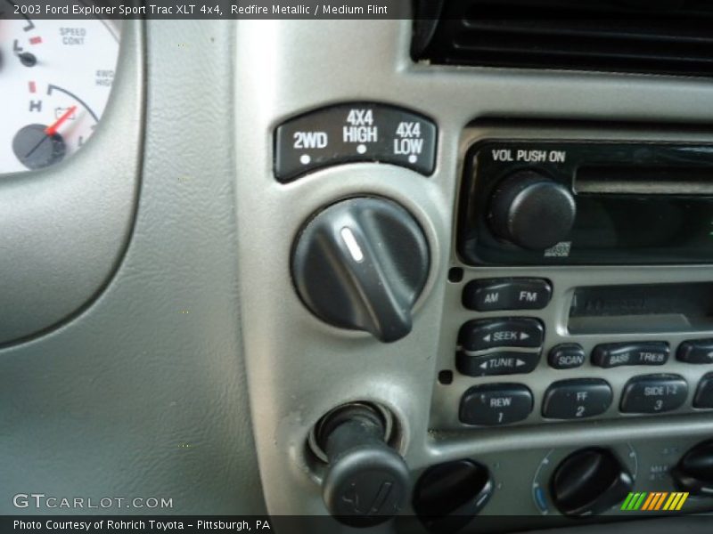 Redfire Metallic / Medium Flint 2003 Ford Explorer Sport Trac XLT 4x4