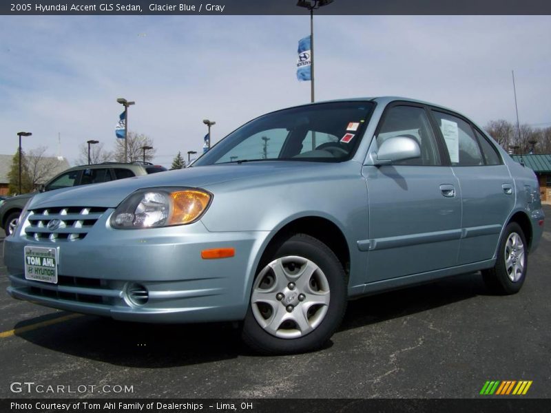Glacier Blue / Gray 2005 Hyundai Accent GLS Sedan