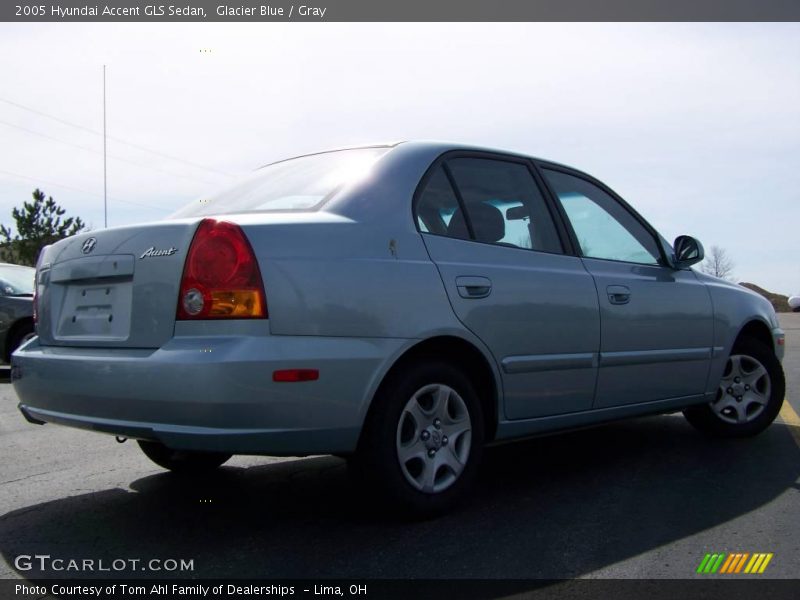 Glacier Blue / Gray 2005 Hyundai Accent GLS Sedan