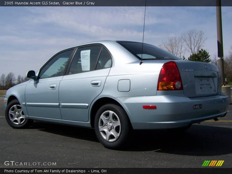 Glacier Blue / Gray 2005 Hyundai Accent GLS Sedan