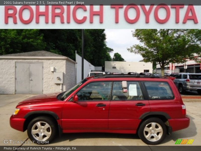 Sedona Red Pearl / Beige 2001 Subaru Forester 2.5 S