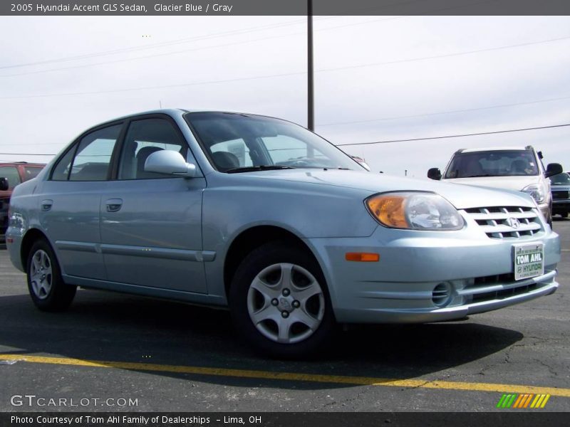 Glacier Blue / Gray 2005 Hyundai Accent GLS Sedan