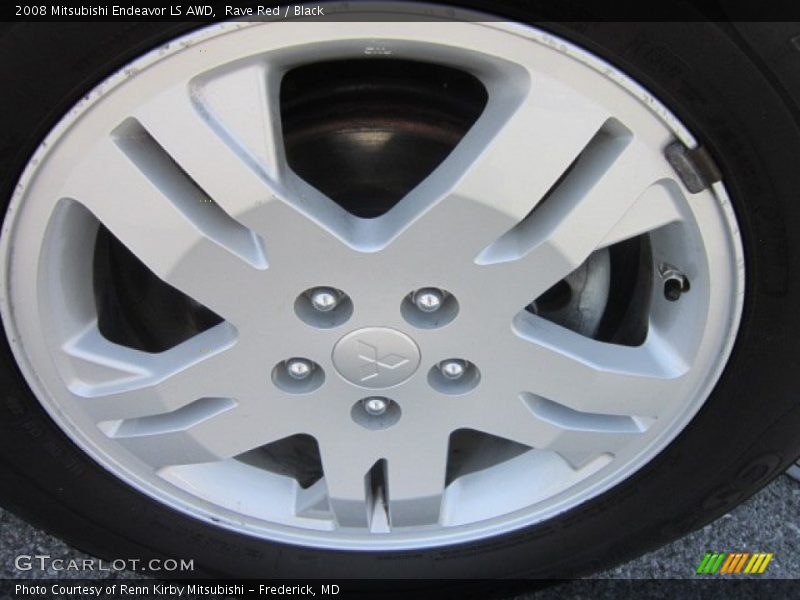 Rave Red / Black 2008 Mitsubishi Endeavor LS AWD