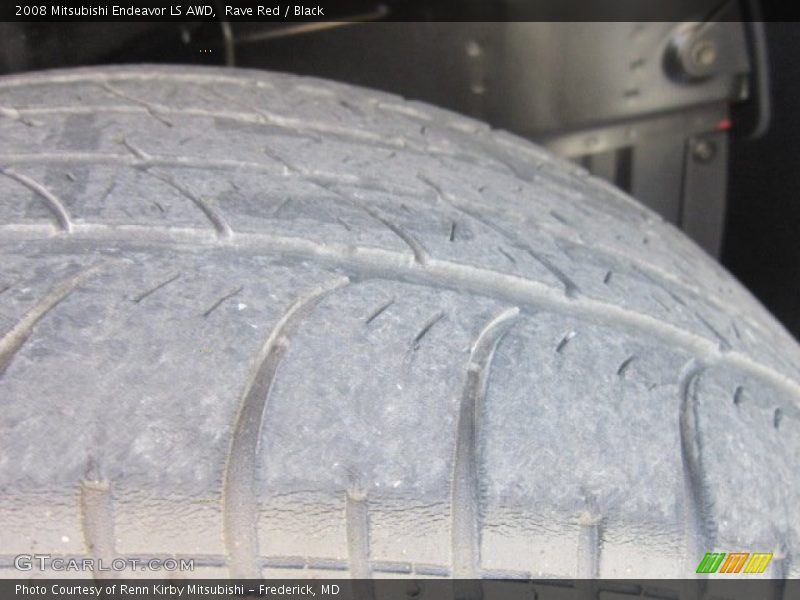Rave Red / Black 2008 Mitsubishi Endeavor LS AWD