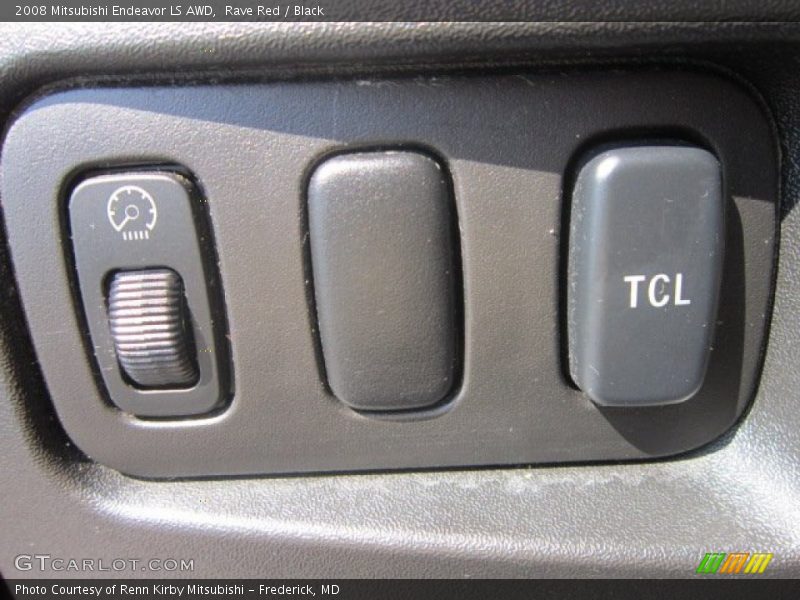 Rave Red / Black 2008 Mitsubishi Endeavor LS AWD