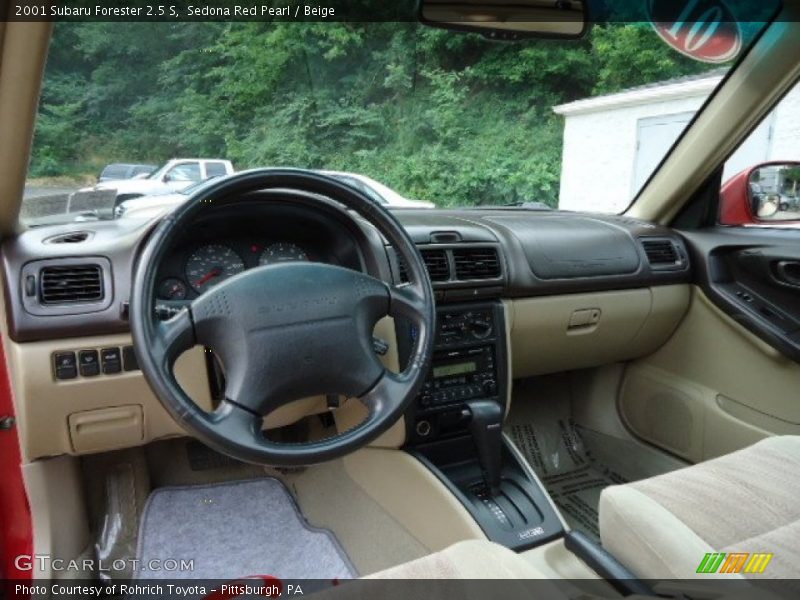 Sedona Red Pearl / Beige 2001 Subaru Forester 2.5 S