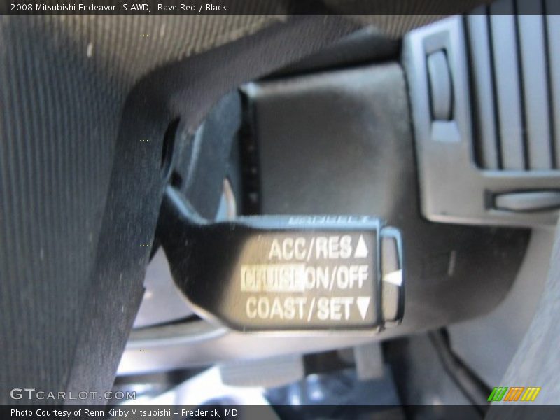 Rave Red / Black 2008 Mitsubishi Endeavor LS AWD