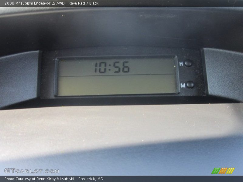 Rave Red / Black 2008 Mitsubishi Endeavor LS AWD