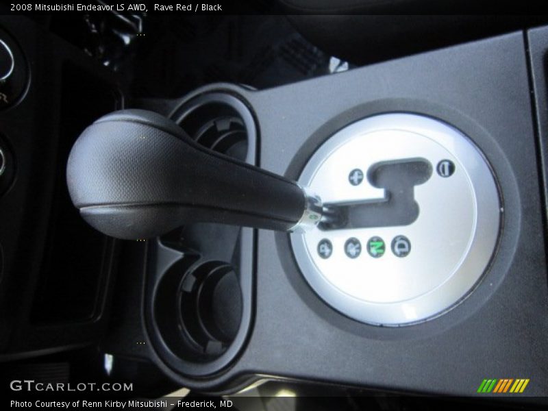 Rave Red / Black 2008 Mitsubishi Endeavor LS AWD