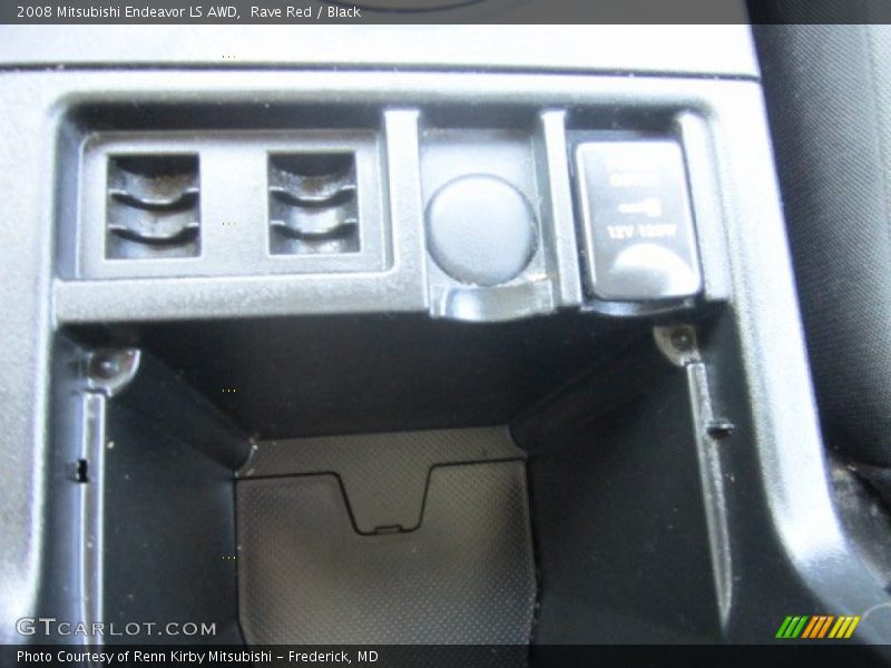Rave Red / Black 2008 Mitsubishi Endeavor LS AWD