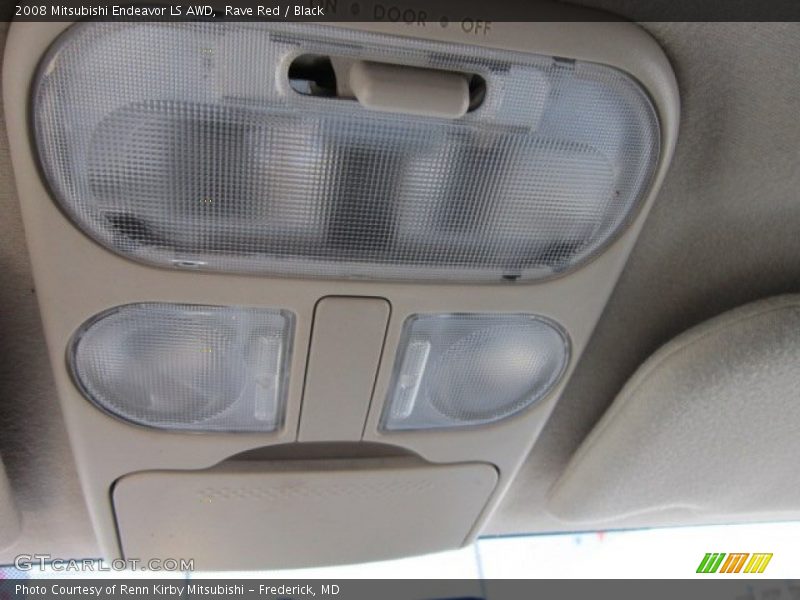 Rave Red / Black 2008 Mitsubishi Endeavor LS AWD