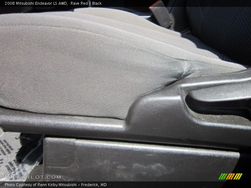 Rave Red / Black 2008 Mitsubishi Endeavor LS AWD