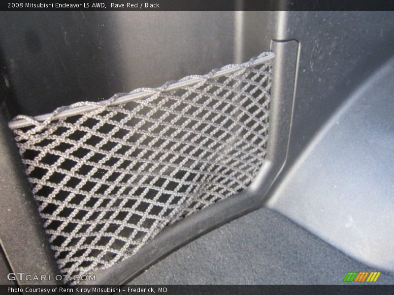 Rave Red / Black 2008 Mitsubishi Endeavor LS AWD