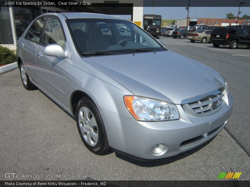 Clear Silver / Gray 2006 Kia Spectra EX Sedan