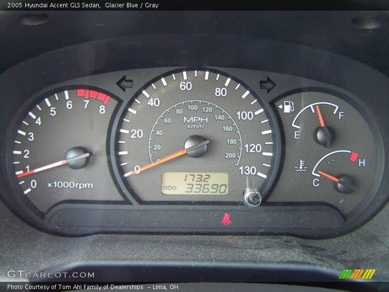 Glacier Blue / Gray 2005 Hyundai Accent GLS Sedan