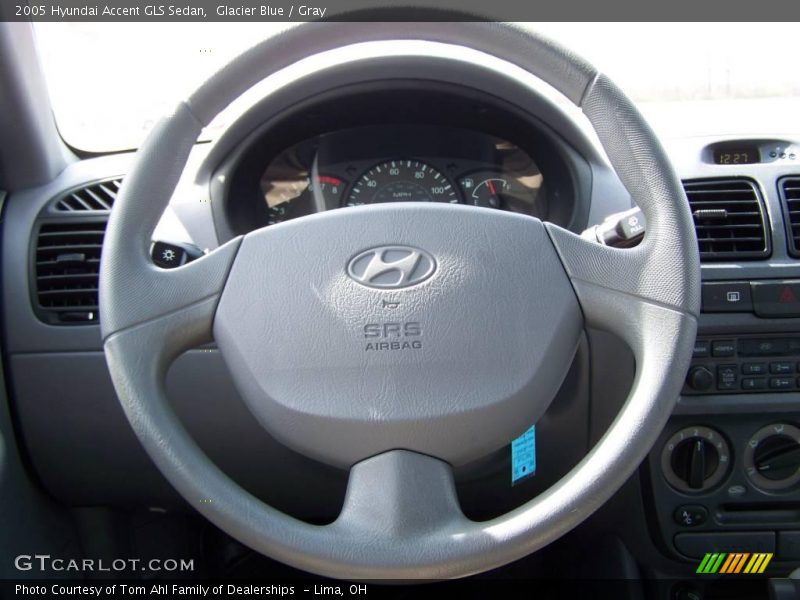 Glacier Blue / Gray 2005 Hyundai Accent GLS Sedan