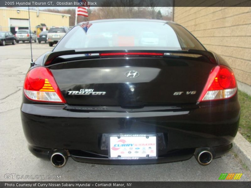 Obsidian Black / Black 2005 Hyundai Tiburon GT