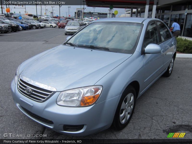 Ice Blue / Gray 2008 Kia Spectra LX Sedan