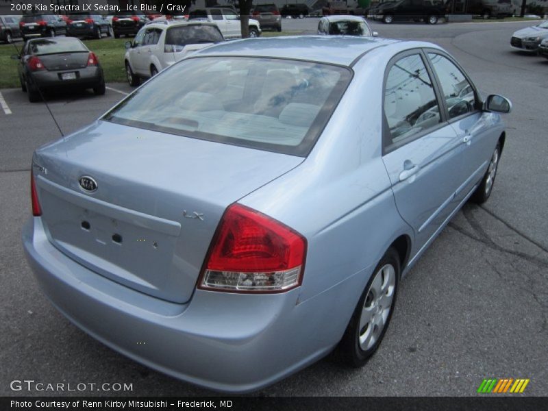 Ice Blue / Gray 2008 Kia Spectra LX Sedan