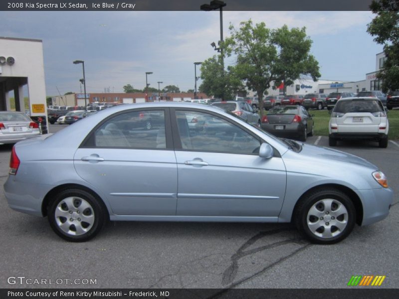 Ice Blue / Gray 2008 Kia Spectra LX Sedan