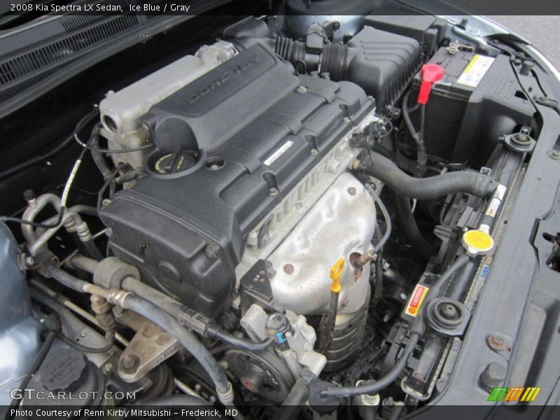 Ice Blue / Gray 2008 Kia Spectra LX Sedan