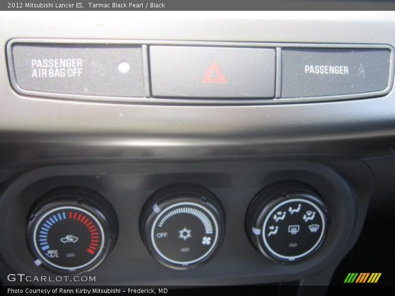 Tarmac Black Pearl / Black 2012 Mitsubishi Lancer ES