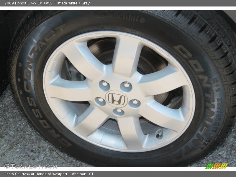 Taffeta White / Gray 2009 Honda CR-V EX 4WD