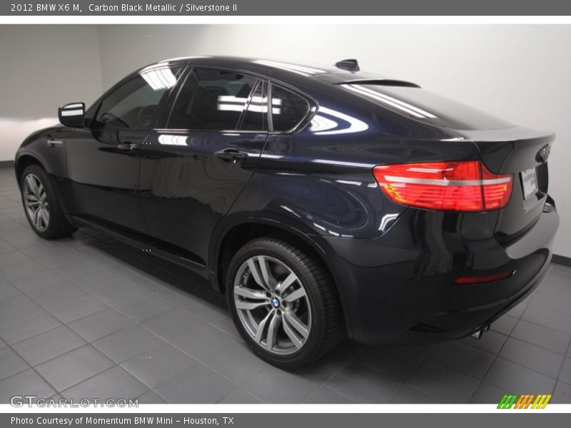 Carbon Black Metallic / Silverstone II 2012 BMW X6 M