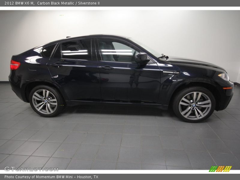 Carbon Black Metallic / Silverstone II 2012 BMW X6 M