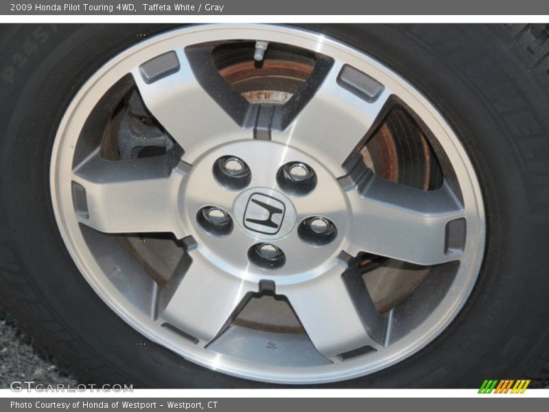 Taffeta White / Gray 2009 Honda Pilot Touring 4WD