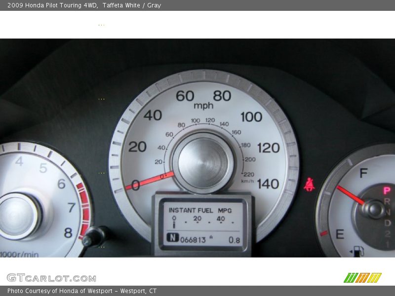 Taffeta White / Gray 2009 Honda Pilot Touring 4WD