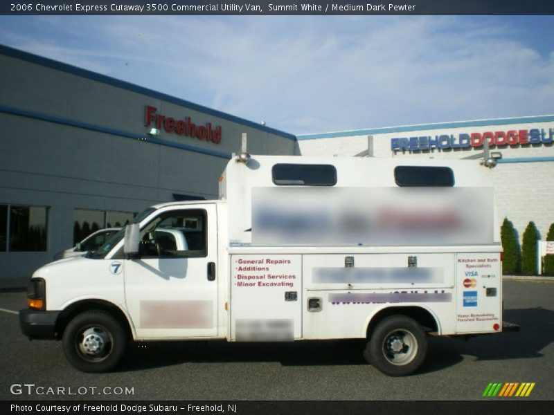 Summit White / Medium Dark Pewter 2006 Chevrolet Express Cutaway 3500 Commercial Utility Van