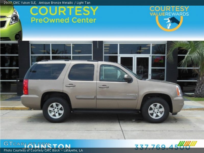 Antique Bronze Metallic / Light Tan 2007 GMC Yukon SLE