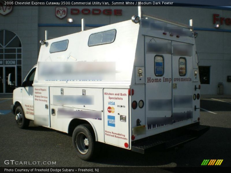 Summit White / Medium Dark Pewter 2006 Chevrolet Express Cutaway 3500 Commercial Utility Van
