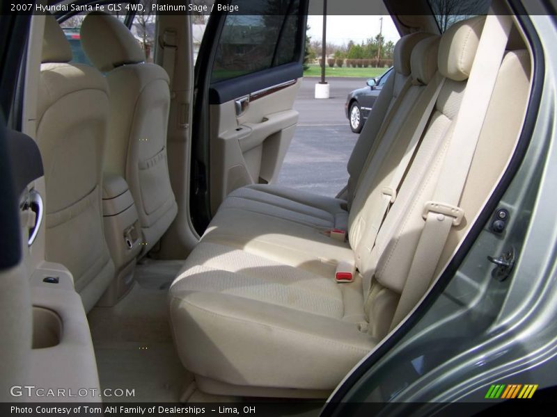 Platinum Sage / Beige 2007 Hyundai Santa Fe GLS 4WD
