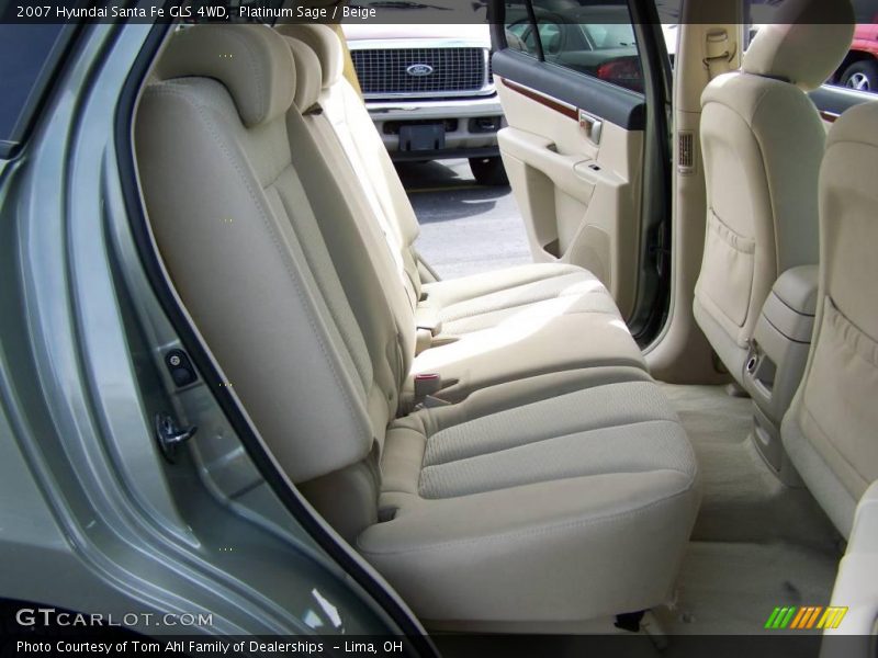 Platinum Sage / Beige 2007 Hyundai Santa Fe GLS 4WD